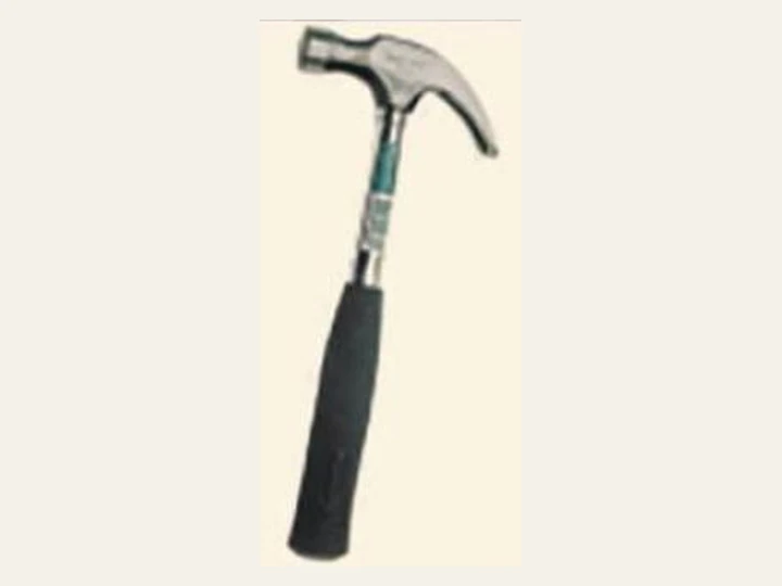 Carpenter hammer with steel handle as pictured in the supplied catalogue