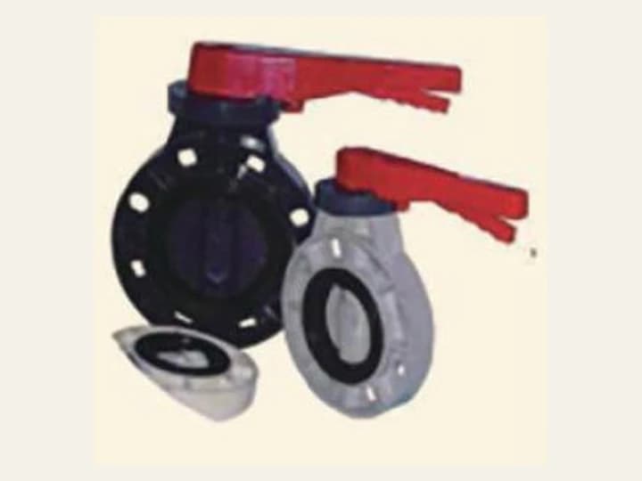 PVC butterfly valve as pictured in the supplied catalogue
