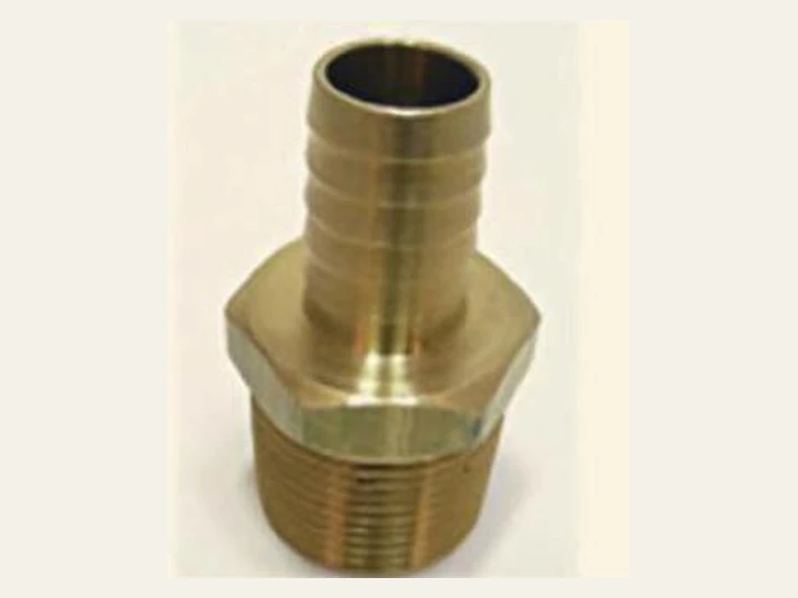 Brass nipple as pictured in the supplied catalogue