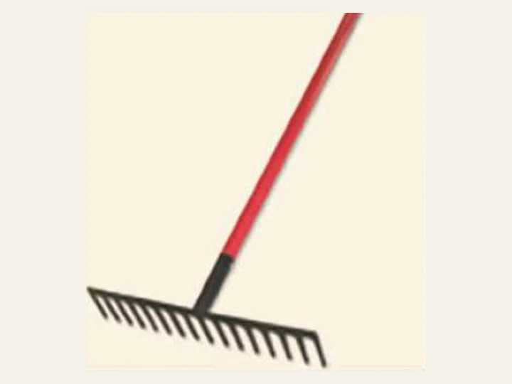 Garden rake as pictured in the supplied catalogue